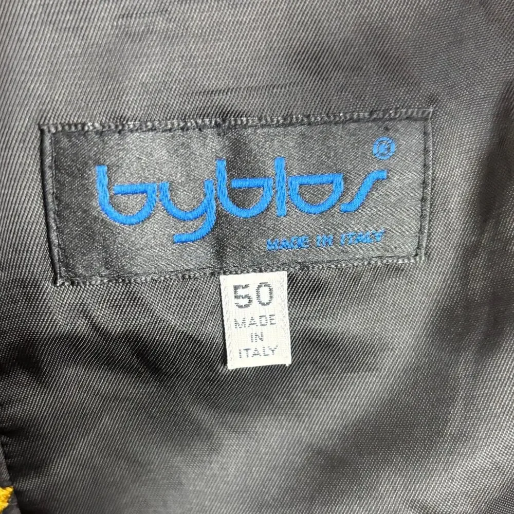 Byblos made in Italy Embroidered Vest Waistcoat IT 50 / US 40 Silk